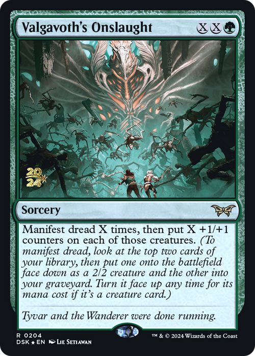 Valgavoth's Onslaught (PRE-204) - Duskmourn: House of Horror Promos Foil