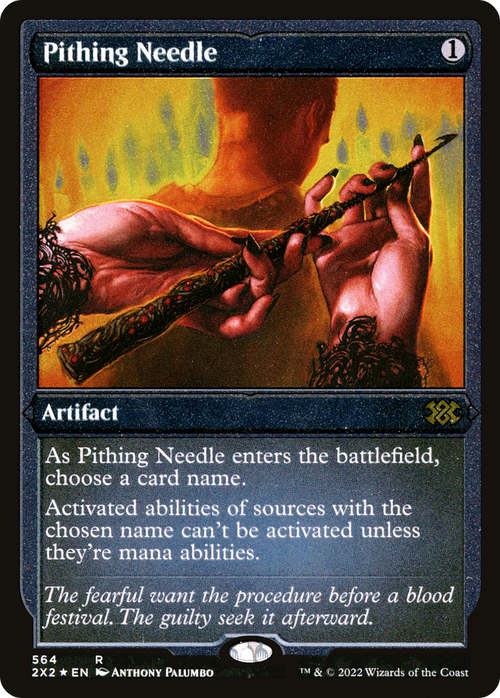 Pithing Needle (Foil Etched) (2X2-564) - Double Masters 2022 Foil
