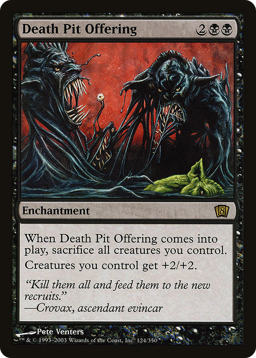 Death Pit Offering (8ED-124) - 8th Edition Foil