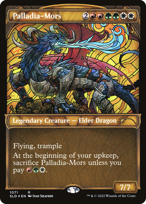 Palladia-Mors (Stained Glass) (Textured Foil) (SLD-1071) - Secret Lair Drop: (Showcase) Foil