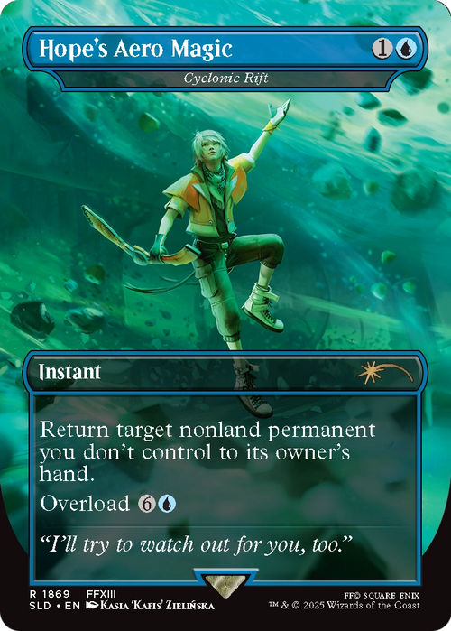 Hope's Aero Magic - Cyclonic Rift (SLD-1869) - Secret Lair Drop / Hope's Aero Magic (Borderless)