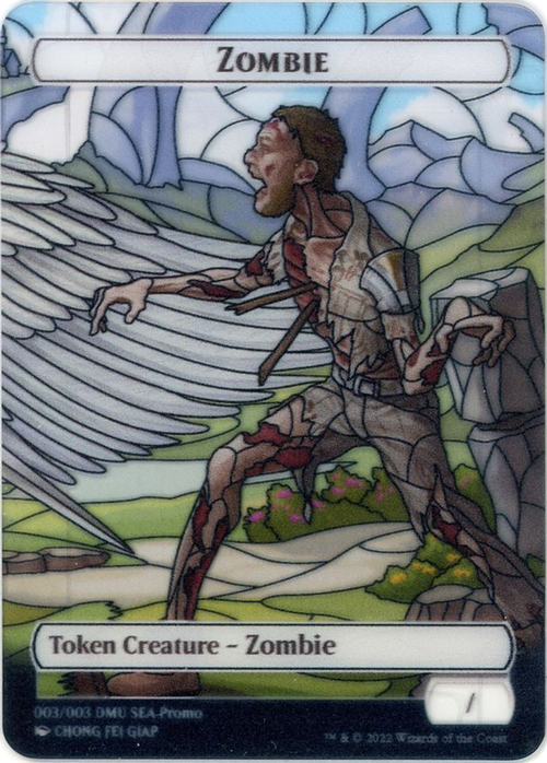 Zombie (PTDMU-003) - Dominaria United Southeast Asia Tokens: (Full Art)