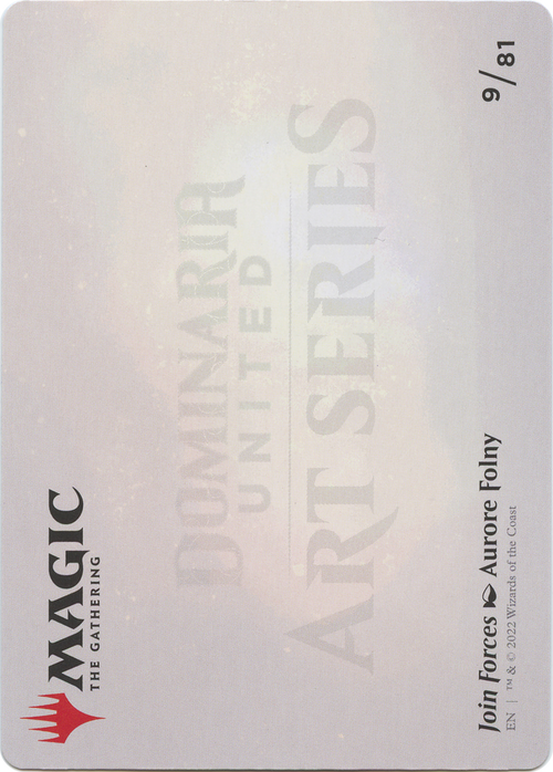 Join Forces // Join Forces (ADMU-009) - Dominaria United Art Series (Borderless) Foil