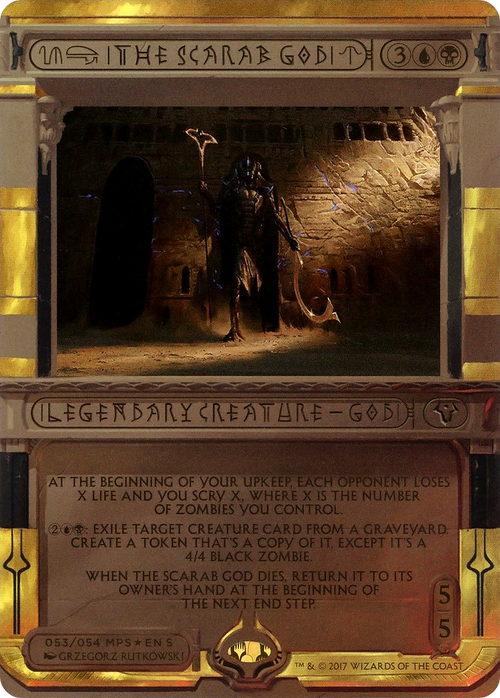 The Scarab God (MPS2-053) - Amonkhet Invocations (Borderless) Foil
