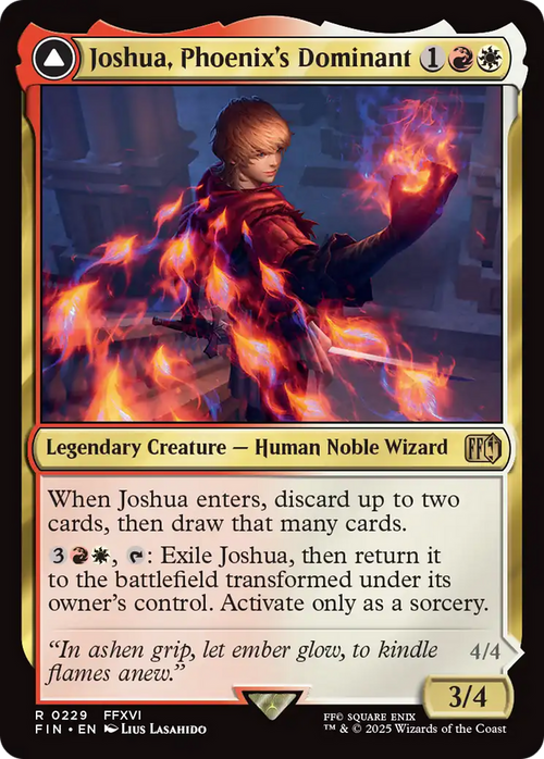 Joshua, Phoenix's Dominant (FIN-229) - FINAL FANTASY: (enchantment) Foil