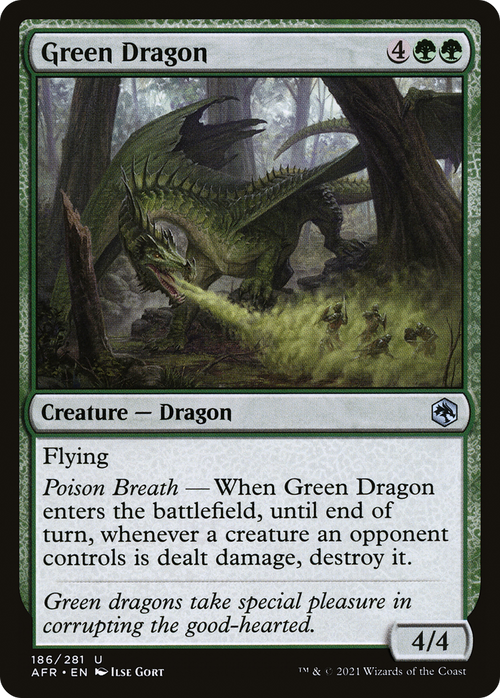 Green Dragon (AFR-186) - Adventures in the Forgotten Realms Foil