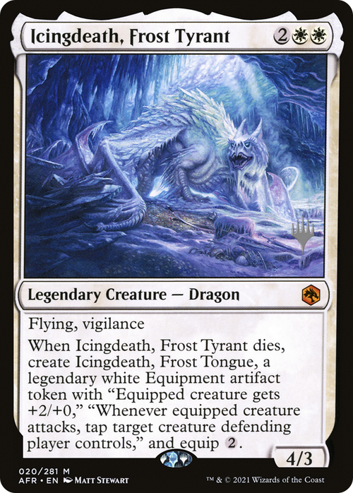 Icingdeath, Frost Tyrant (PPAFR-20P) - Adventures in the Forgotten Realms Promos