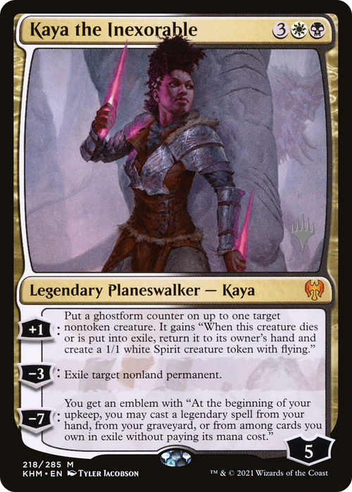 Kaya the Inexorable (PPKHM-218P) - Kaldheim Promos Foil
