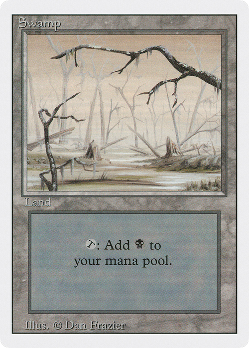 Swamp (B) (3ED-301) - Revised Edition
