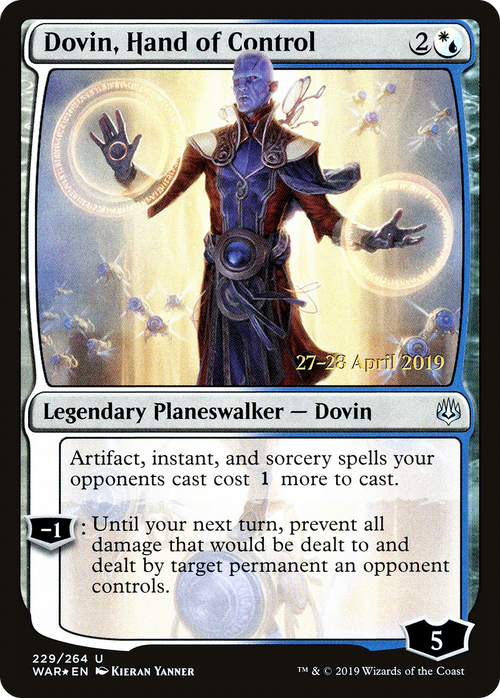 Dovin, Hand of Control (PRE-229S) - War of the Spark Promos Foil