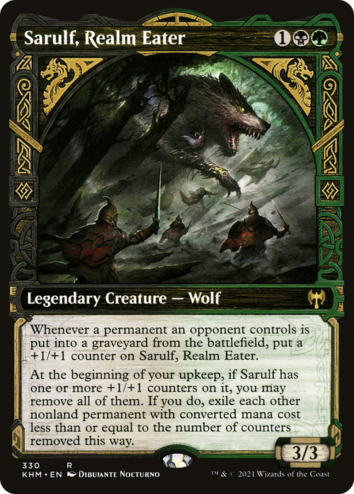 Sarulf, Realm Eater (Showcase) (KHM-330) - Kaldheim: (Showcase) Foil