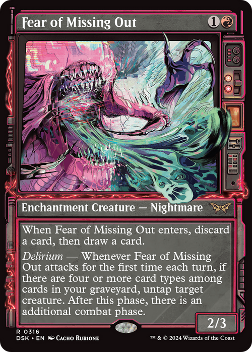 Fear of Missing Out (Showcase) (DSK-316) - Duskmourn: House of Horror: (Showcase)