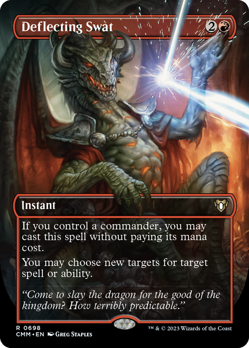 Deflecting Swat (Borderless) (CMM-698) - Commander Masters