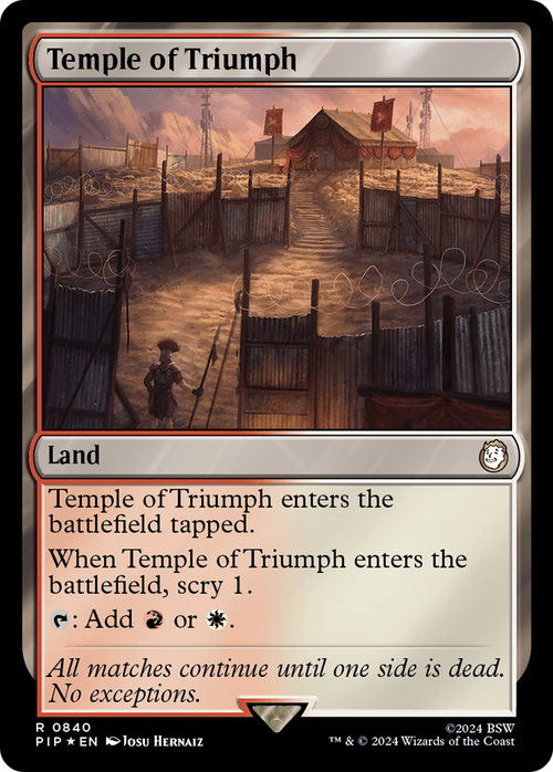 Temple of Triumph (Surge Foil) (PIP-840) - Fallout Foil