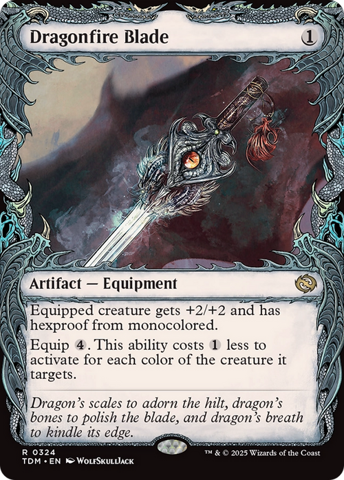 Dragonfire Blade (Showcase) (TDM-324) - Tarkir: Dragonstorm: (Showcase) Foil