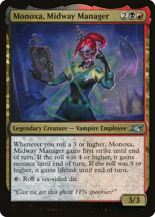 Monoxa, Midway Manager (Galaxy Foil) (UNF-459) - Unfinity Foil