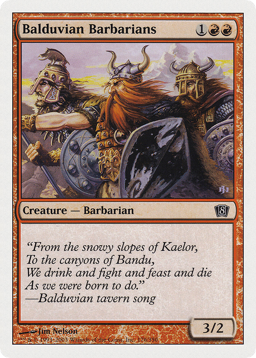 Balduvian Barbarians (8ED-176) - 8th Edition Foil