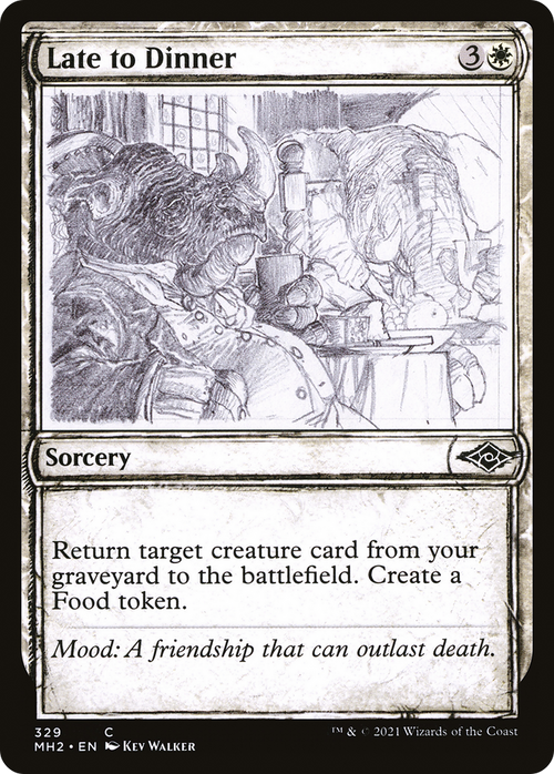 Late to Dinner (Showcase) (MH2-329) - Modern Horizons 2: (Showcase) Foil