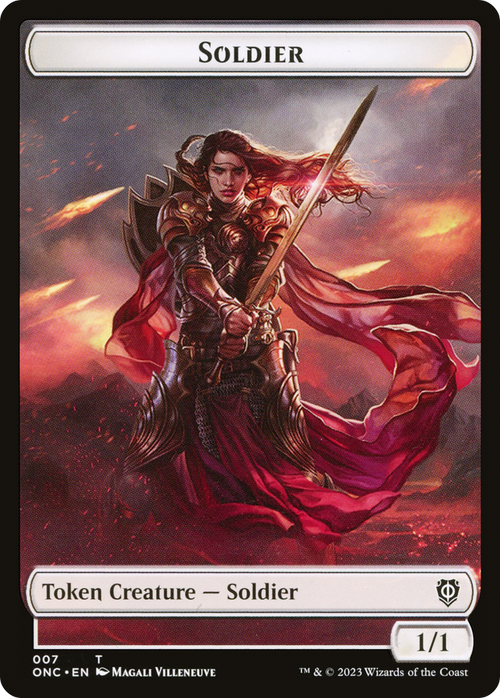 Soldier (TONC-007) - Phyrexia: All Will Be One Commander Tokens