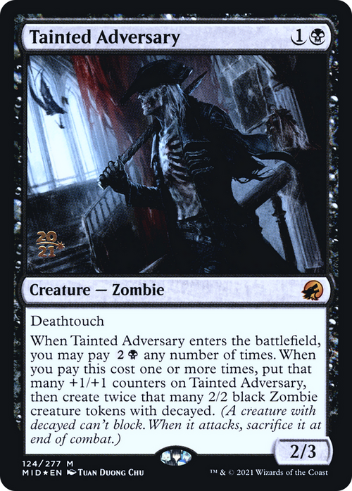 Tainted Adversary (PRE-124S) - Innistrad: Midnight Hunt Promos Foil