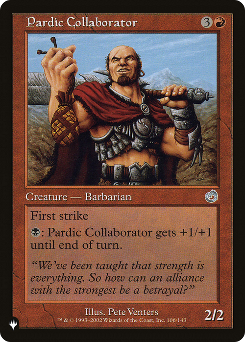 Pardic Collaborator (LIST-TOR-106) - The List