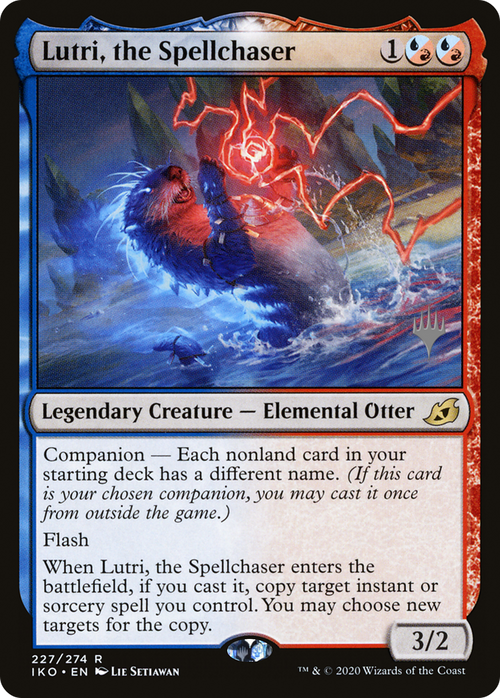 Lutri, the Spellchaser (PPIKO-227P) - Ikoria: Lair of Behemoths Promos: (companion)