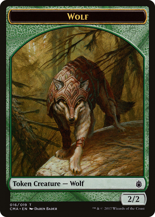 Wolf Token (016) (CMA-016) - Commander Anthology Tokens