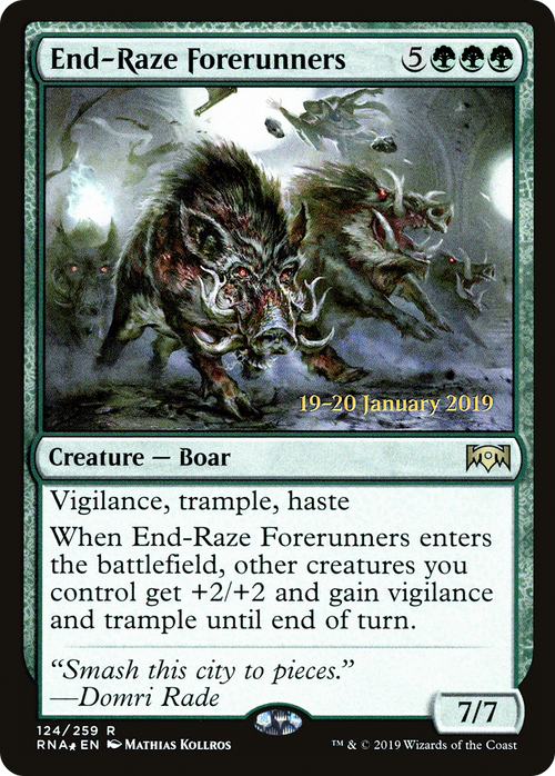 End-Raze Forerunners (PRE-124S) - Ravnica Allegiance Promos Foil