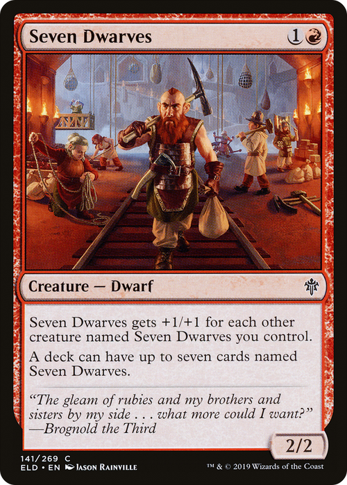 Seven Dwarves (ELD-141) - Throne of Eldraine Foil