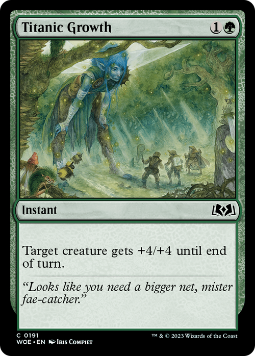 Titanic Growth (WOE-191) - Wilds of Eldraine Foil