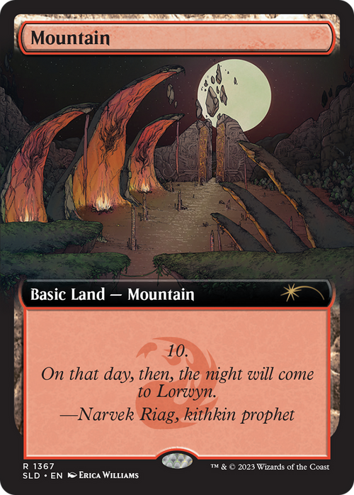 Mountain (1367) (SLD-1367) - Secret Lair Drop: (Extended Art) Foil