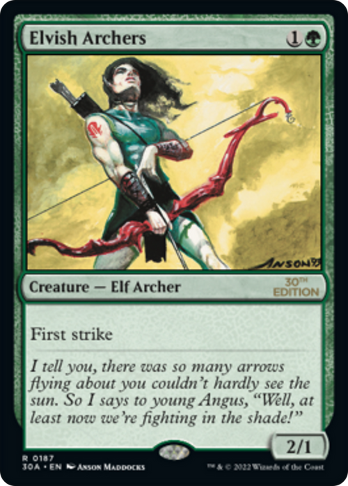 Elvish Archers (30A-187) - 30th Anniversary Edition