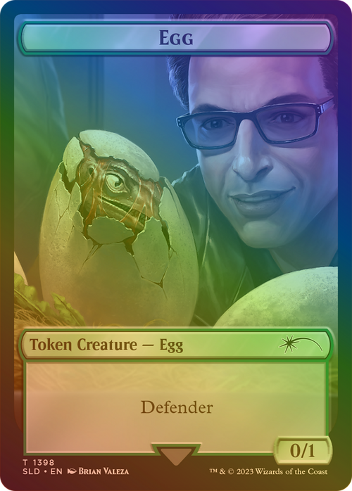 Egg Token (Rainbow Foil) (SLD-1398) - Secret Lair Drop Foil