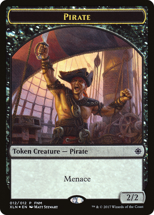 Pirate // Treasure (012) Token (FNM-012) - Friday Night Magic 2017 Foil
