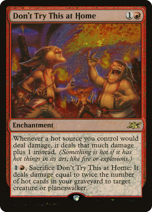 Don't Try This at Home (Galaxy Foil) (UNF-391) - Unfinity Foil