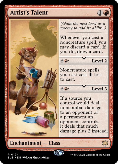 Artist's Talent (PPBLB-124) - Bloomburrow Promos Foil