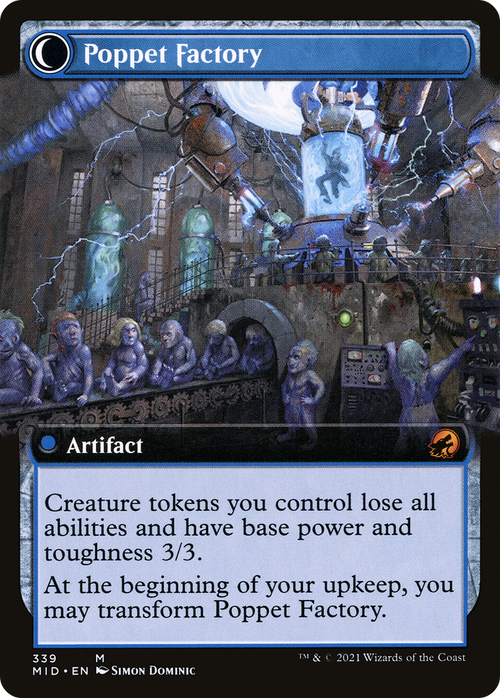 Poppet Stitcher (Extended Art) (MID-339) - Innistrad: Midnight Hunt: (Extended Art, Double Faced Transform)