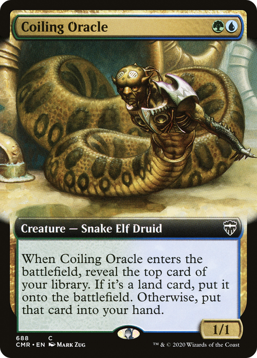 Coiling Oracle (Extended Art) (CMR-688) - Commander Legends: (Extended Art)
