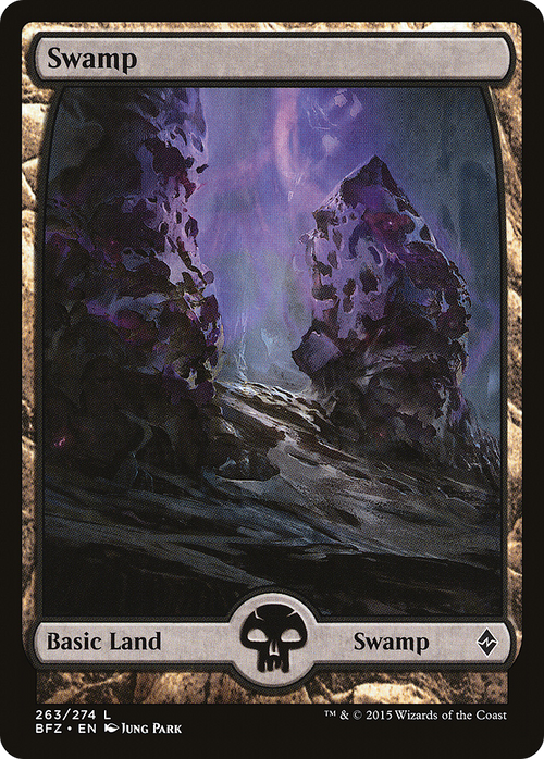 Swamp (263) - Full Art (BFZ-263) - Battle for Zendikar