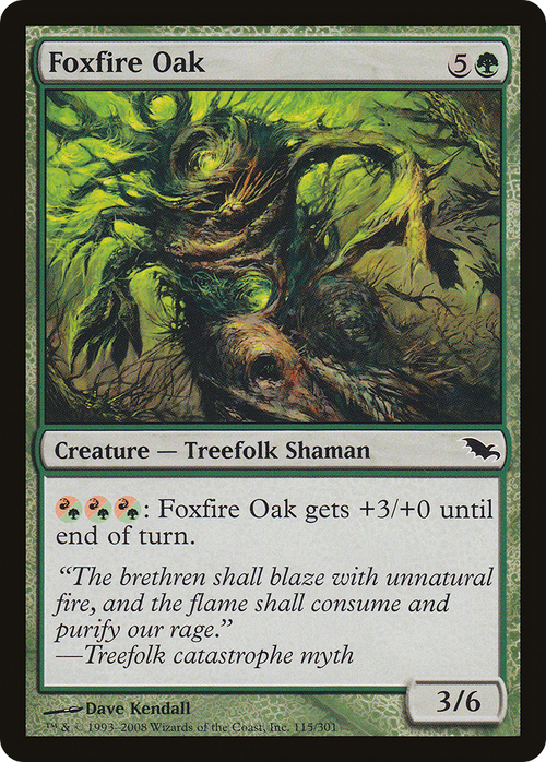 Foxfire Oak (SHM-115) - Shadowmoor Foil