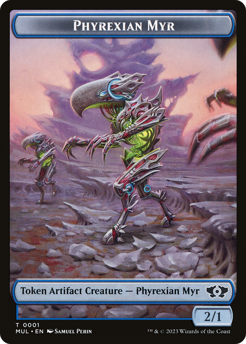 Phyrexian Myr (TMUL-001) - Multiverse Legends Tokens