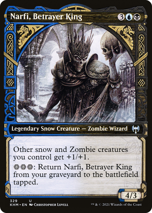 Narfi, Betrayer King (Showcase) (KHM-329) - Kaldheim: (Showcase) Foil