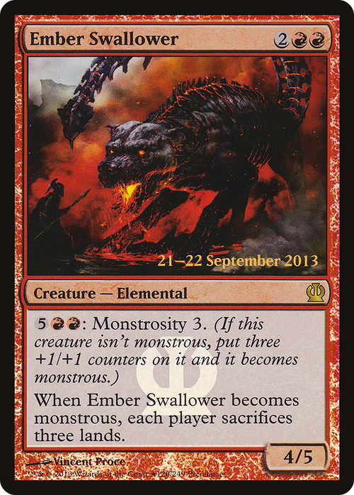 Ember Swallower (PRE-120★) - Theros Promos Foil
