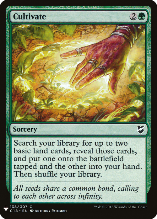 Cultivate (C18) (LIST-C18-138) - The List