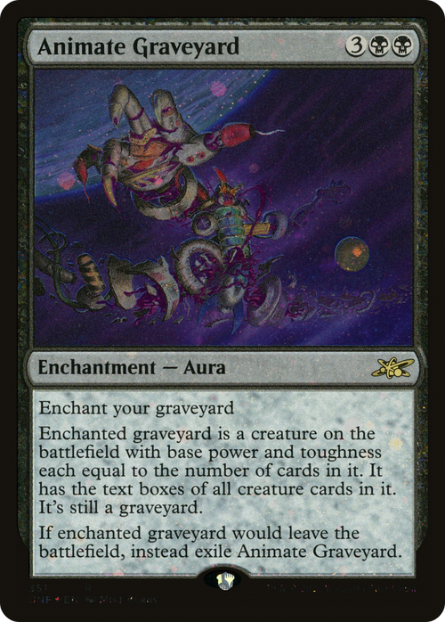 Animate Graveyard (Galaxy Foil) (UNF-351) - Unfinity Foil