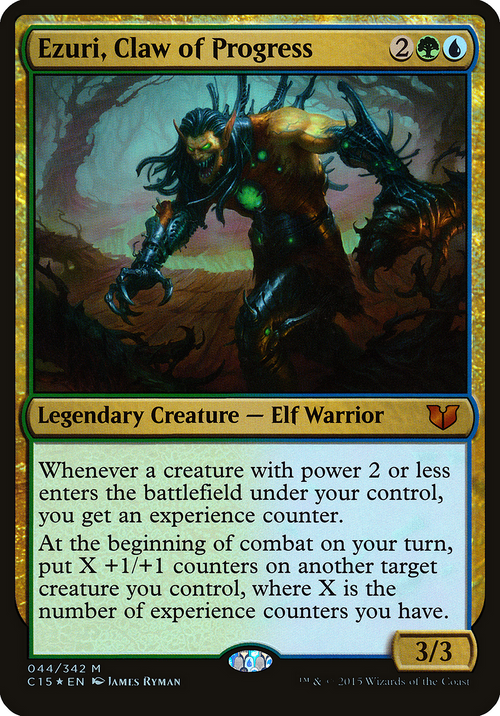 Ezuri, Claw of Progress (Commander 2015) (OVER-044) - Commander 2015 Oversized Foil