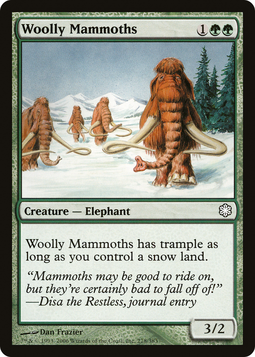 Woolly Mammoths (CTD-278) - Coldsnap Theme Decks