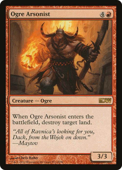 Ogre Arsonist (IDW Comics 2013) (MEDIA-011) - IDW Comics Inserts