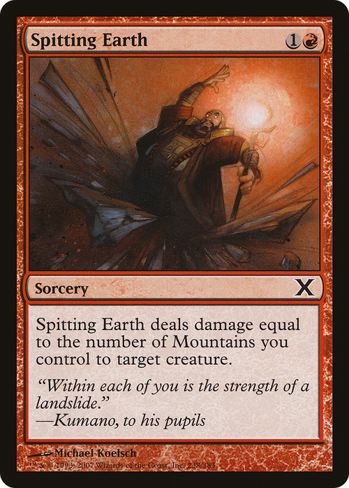 Spitting Earth (10E-238) - Tenth Edition Foil