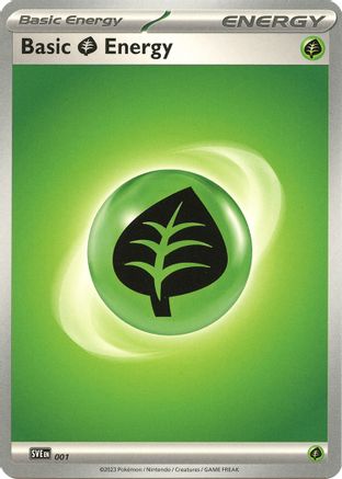Basic Grass Energy 001  SVE Scarlet & Violet Energies - Common